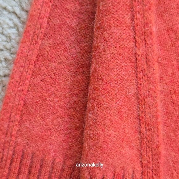 NWOT Tahari Cashmere in Heather Orange Pink - Picture 8 of 16